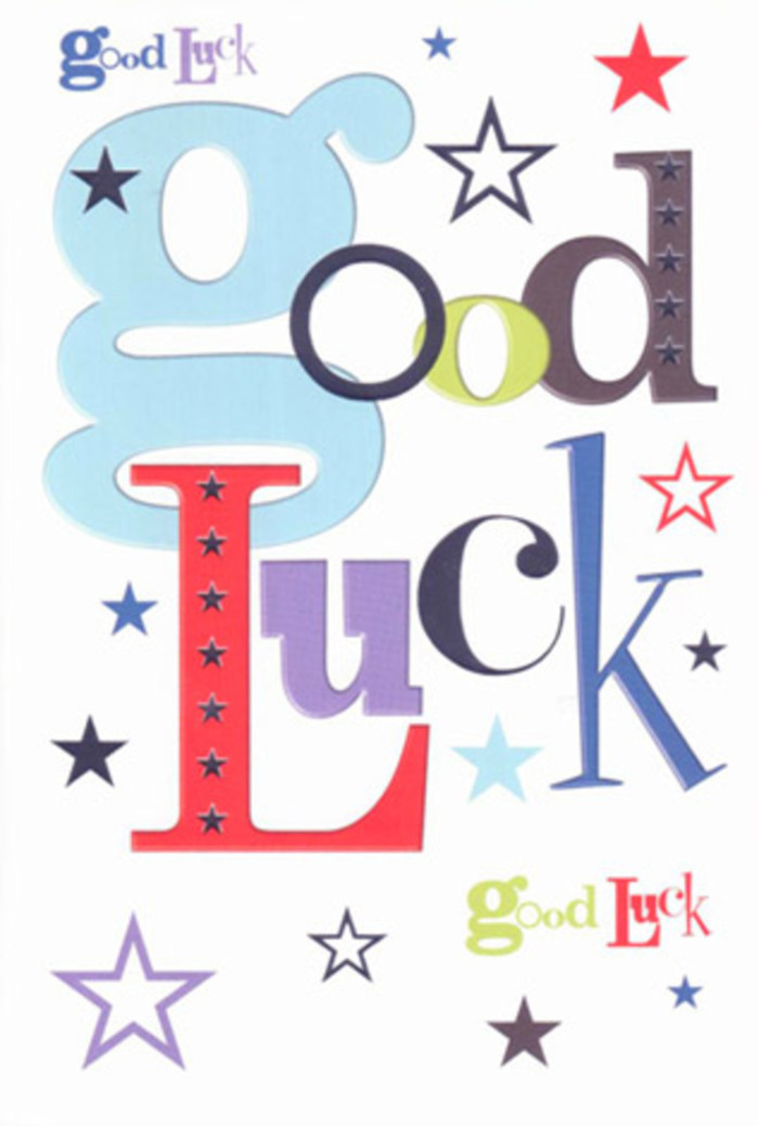 Radiating with the celebratory energy of a Camberwell festival, this good luck card exudes hope and cheer through its eclectic blend of bright, expressive letters and a dazzling cascade of stars. Each character on the card stands out with its own personality-soft pastel blue, brilliant crimson, elegant violet, and grounding moss green-interwoven across pristine white card stock that feels as smooth and satisfying as the finest wrapping paper from a local shop near Camberwell Church Street. Dotted between the words, bursts of multicoloured stars dash and shimmer, conjuring images of communal celebrations by Brunswick Park, their energy echoing laughter and heartfelt applause for dreams set in motion. The generous white space gives every hue and flourish a chance to glow, resulting in a balanced, modern composition that's equal parts stylish and sincere. Holding the card is an uplifting experience, akin to the anticipation before a carefully prepared bouquet is delivered to a friend on Denmark Hill-each detail carries the tangible optimism and neighbourly belief characteristic of the area. More than a simple note, it's a keepsake infused with the vibrant, supportive spirit of Camberwell, ready to inspire confidence, hope, and a sense of belonging as someone takes their next big step.